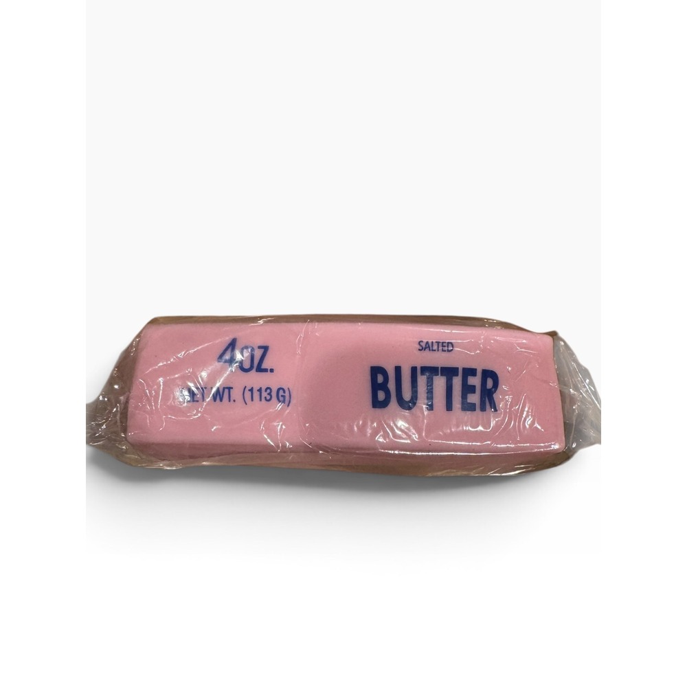 Pink Salted Butter Squishy Toy 4oz Fidget Stress Relief Crunchy Texture - Picture 2 of 2